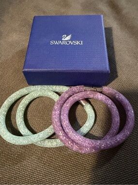Swarovski Lavender & Mint Stardust Bracelets